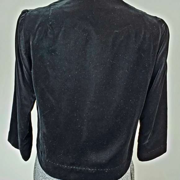 Vintage Duet Embroidered Velvet Bolero Style Jacket See Description for sizing - Picture 3 of 10